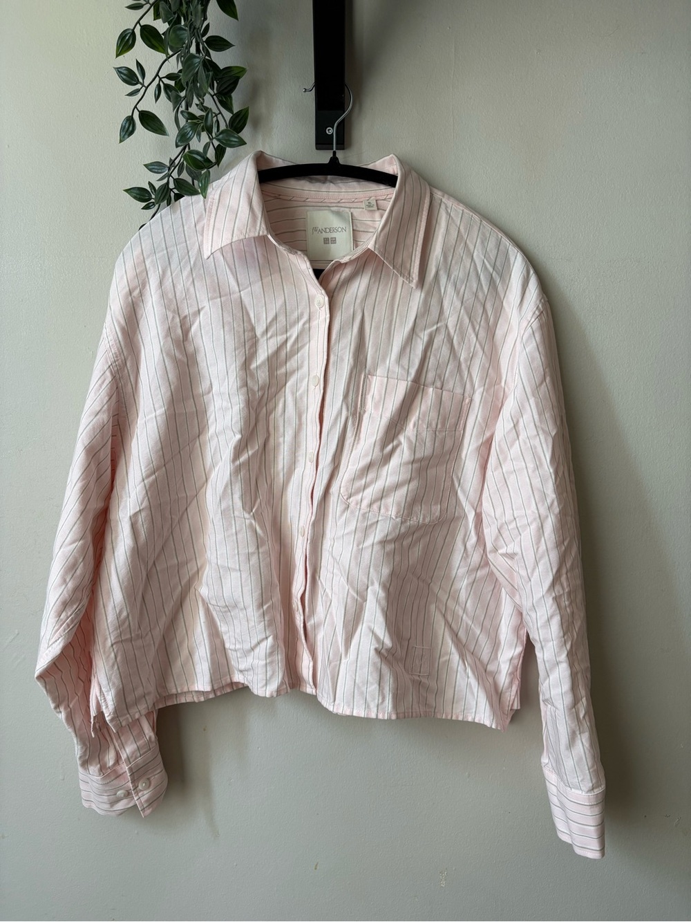 Uniqlo JW Anderson Oxford Boxy Cropped Shirt
